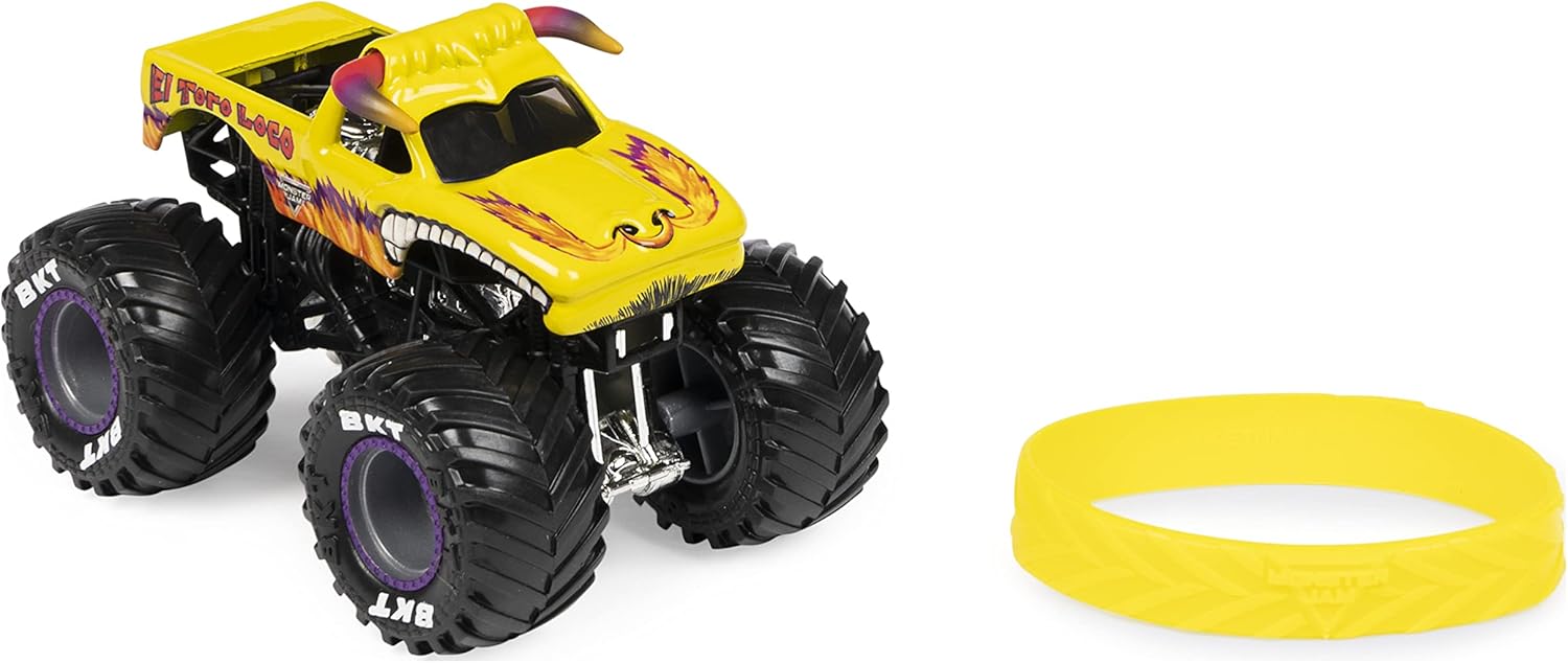 Monster Jam, Official El Toro Loco Monster Truck, Die-Cast Vehicle, Legacy Trucks Series, 1:64 Scale