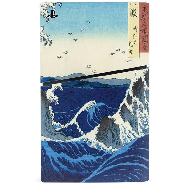 Skinit Decal Gaming Skin Compatible with PS5 Slim Disk Console - Officially Licensed Green Wheat Fields by Vincent Van Gogh Design