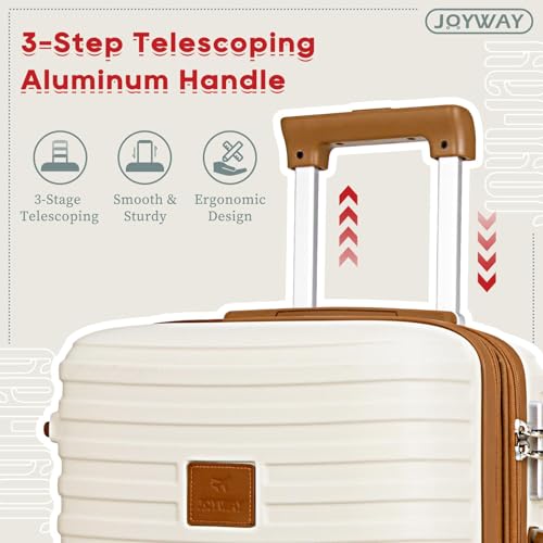 Joyway Expandable Carry on Luggage Sets Airline Approved, Lightweight Hard Shell 20 Inch Carry-on Suitcase with Spinner Wheels