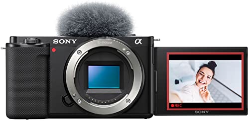 Sony Alpha ZV-E10 - APS-C Interchangeable Lens Mirrorless Vlog Camera Kit - Black