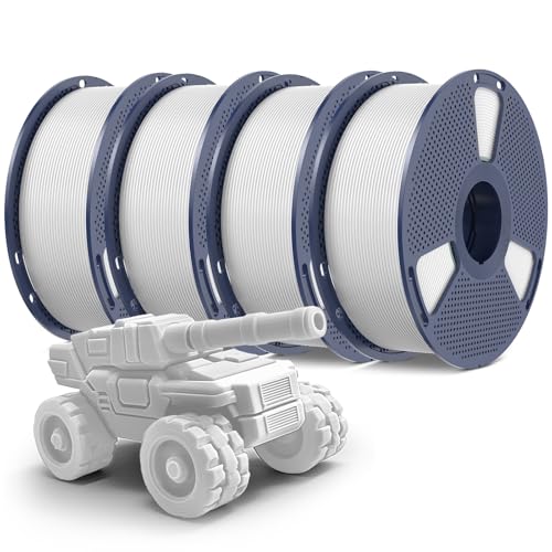 PETG Filament 1.75mm 2025 Upgrade Spool Compatible with Bambulab Refill Filament, 2kg(4.4lbs) SUNLU PETG 3D Printer Filament, 1.75mm Dimensional Accuracy +/- 0.02mm, Black+Black Bundle