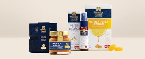 Manuka Health UMF 13+/MGO 400+ Manuka Honey (250g/8.8oz), Superfood, Authentic Raw Honey from New Zealand