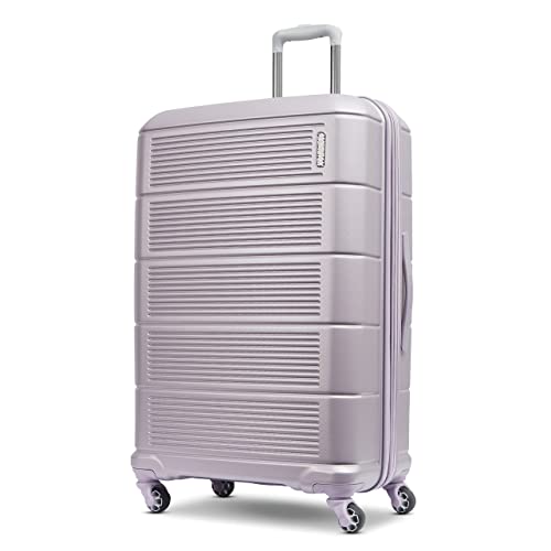 American Tourister Stratum 2.0 Expandable Hardside Luggage with Spinner Wheels, Purple Haze, Carry-on