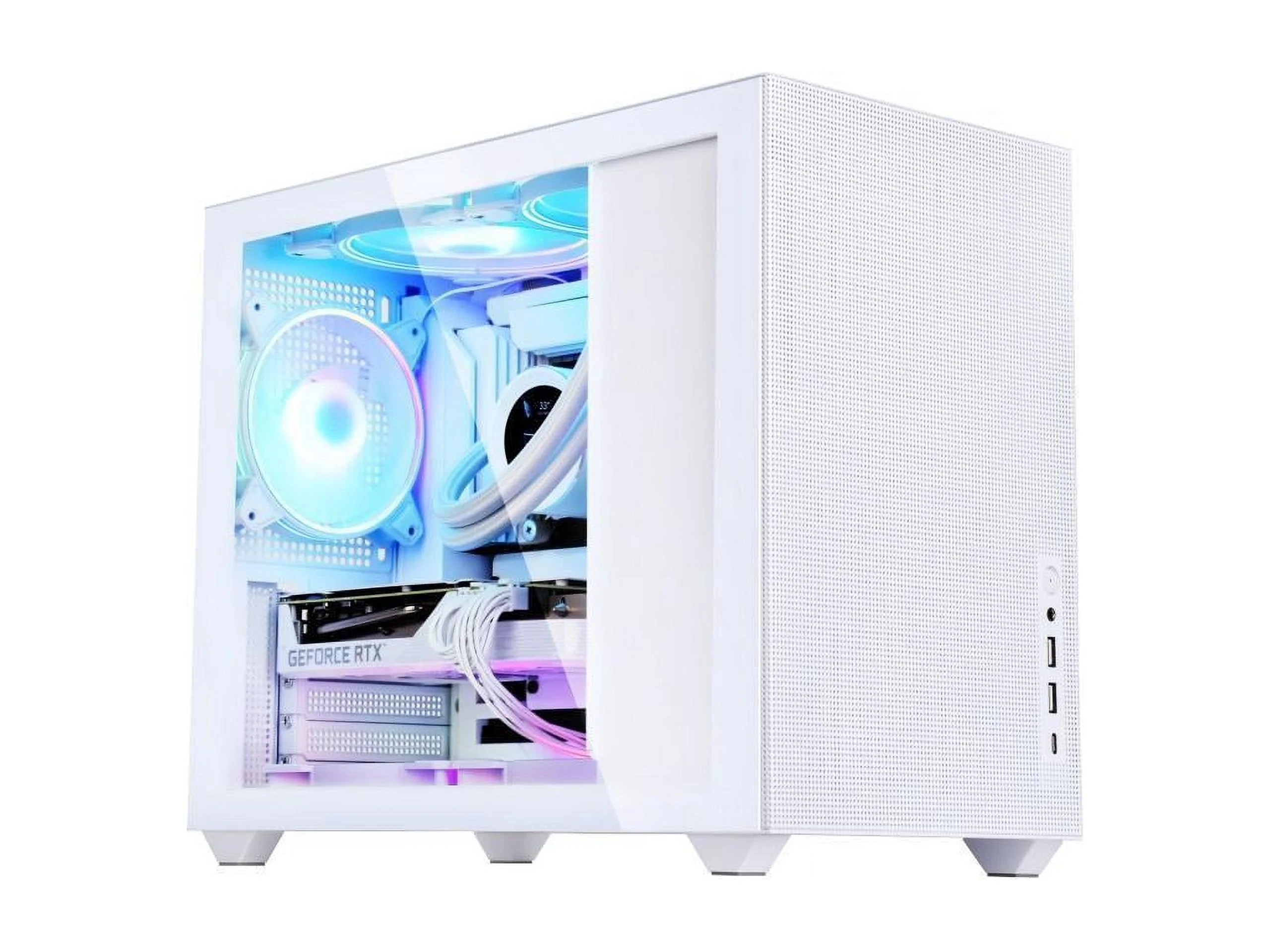 SAMA IM01 Pro Mini Micro ATX Tower Computer Case Tempered Glass Side Simple Mini-ITX Computer Case Support 355mm GPU,Max CPU Cooler 166mm