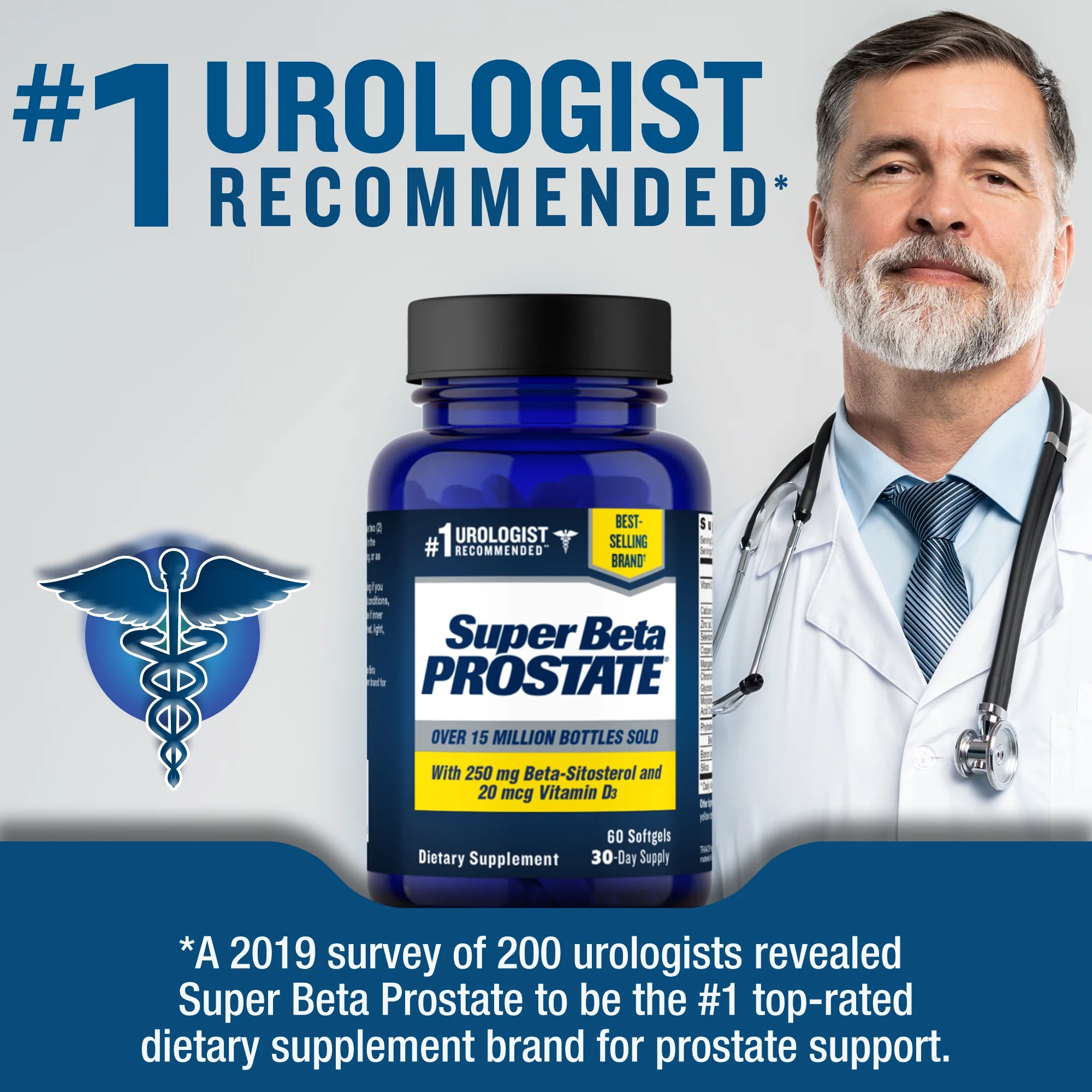Super Beta Prostate with Beta Sitosterol, Caplets, 60 CT