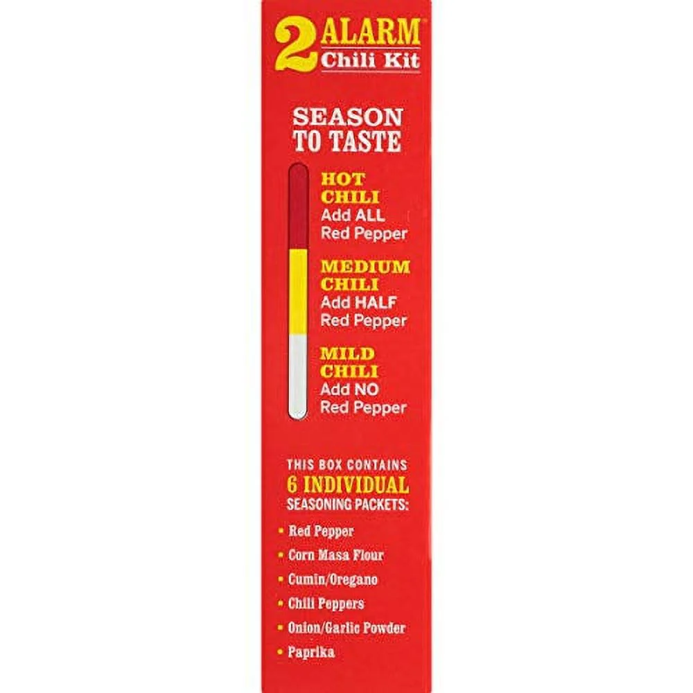 Wick Fowler's Texas Style 2 Alarm Chili Kit, 3.3 oz Pack Of 8