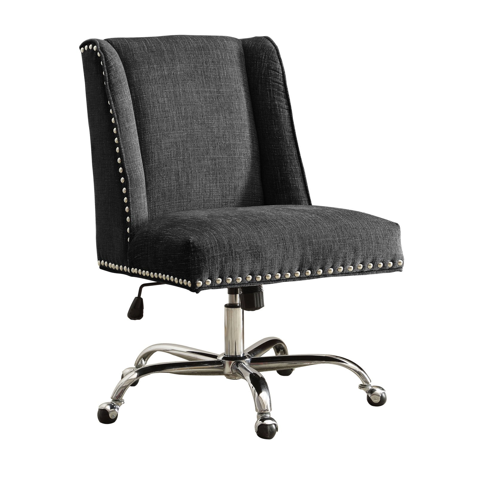 Linon Draper Executive Office Chair - Chrome