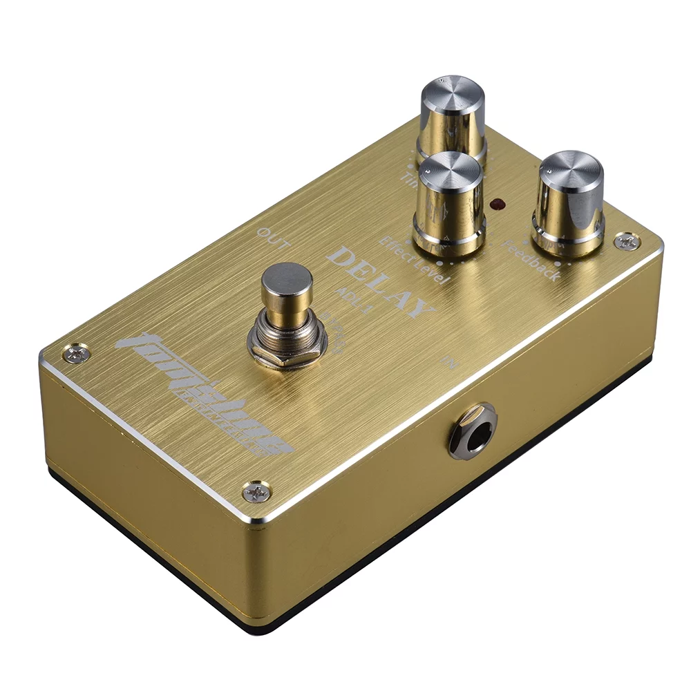 OWSOO Effect Pedal,Aluminum Alloy Bypass Delay Pedal Aluminum MewmewcatQisuo Adl-1 Aluminum Buzhi Aroadl-1