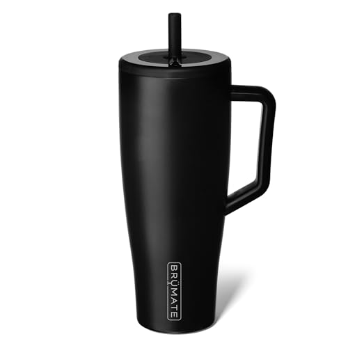 BrüMate Era 40 oz Tumbler with Handle and Straw | 100% Leakproof Insulated Tumbler with Lid and Straw | Made of Stainless Steel | Cup Holder Friendly Base | 40oz (Nightfall Blue)