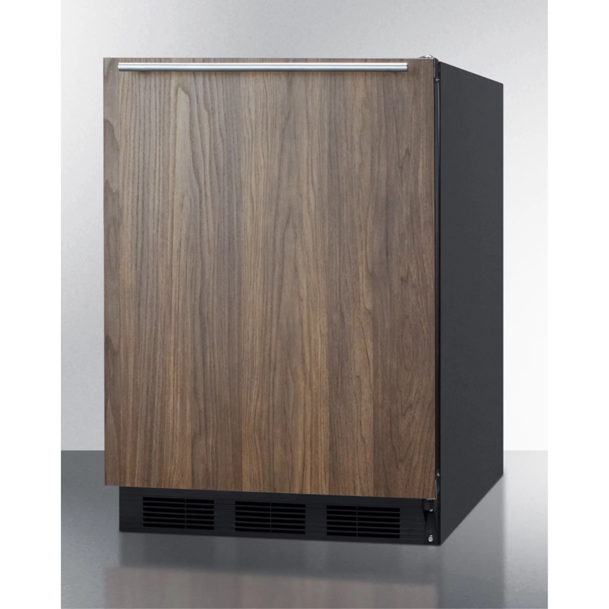 ADA compliant built-in undercounter auto defrost all-refrigerator with pre-installed wood door panel