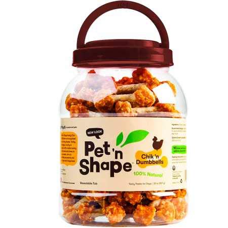 Pet 'n Shape Chik 'N Rice Dumbbells - All Natural Dog Treats, Chicken, 32 oz