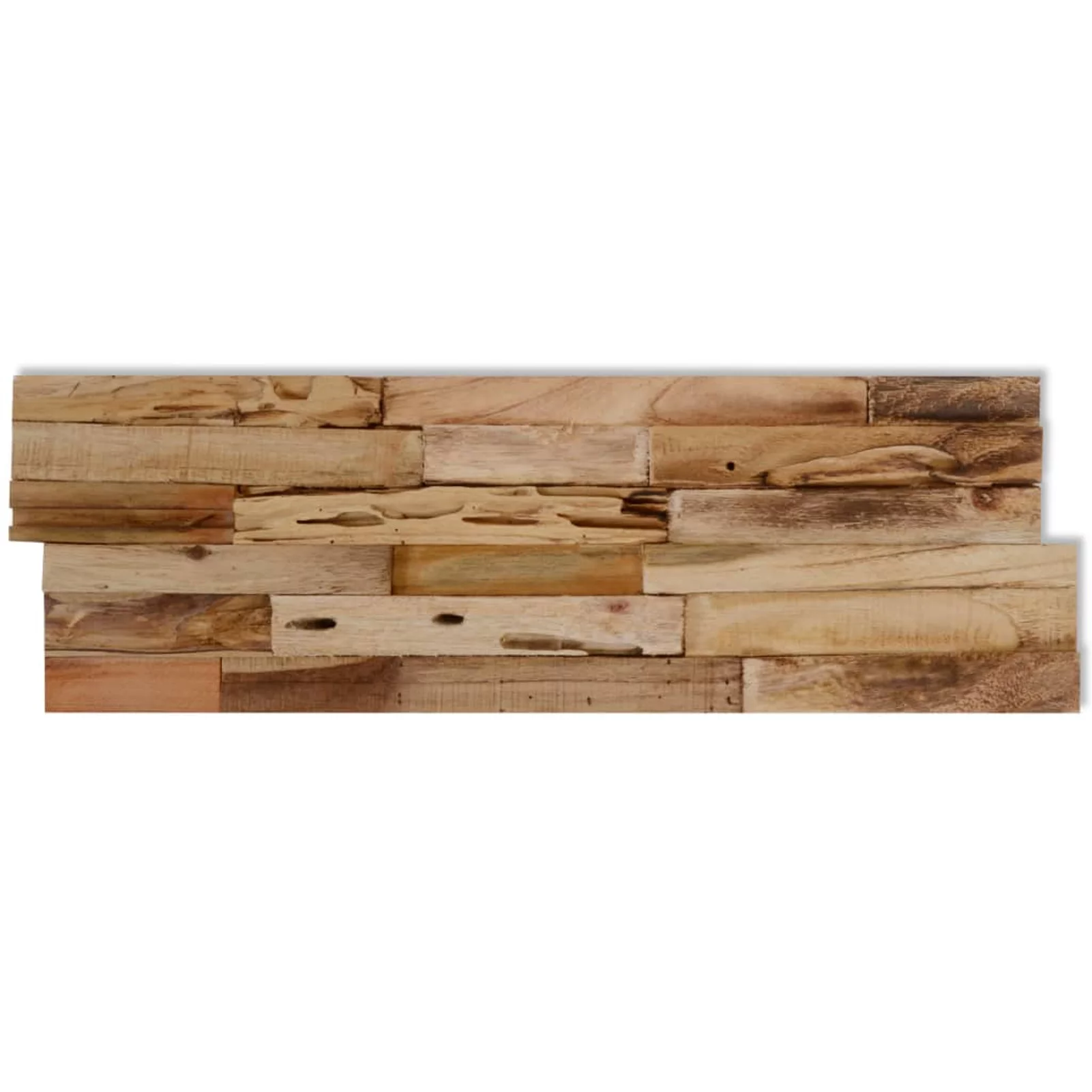 Suzicca Wall Cladding Panels 10 pcs 11.1 ft² Recycled Teak Wood
