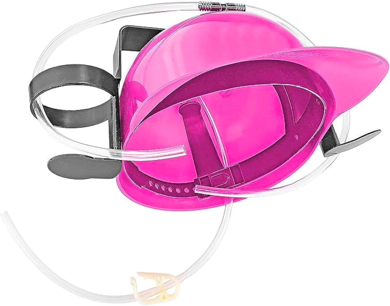 Fairly Odd Novelties Beer Soda Guzzler Helmet Drinking Party Hat, Pink