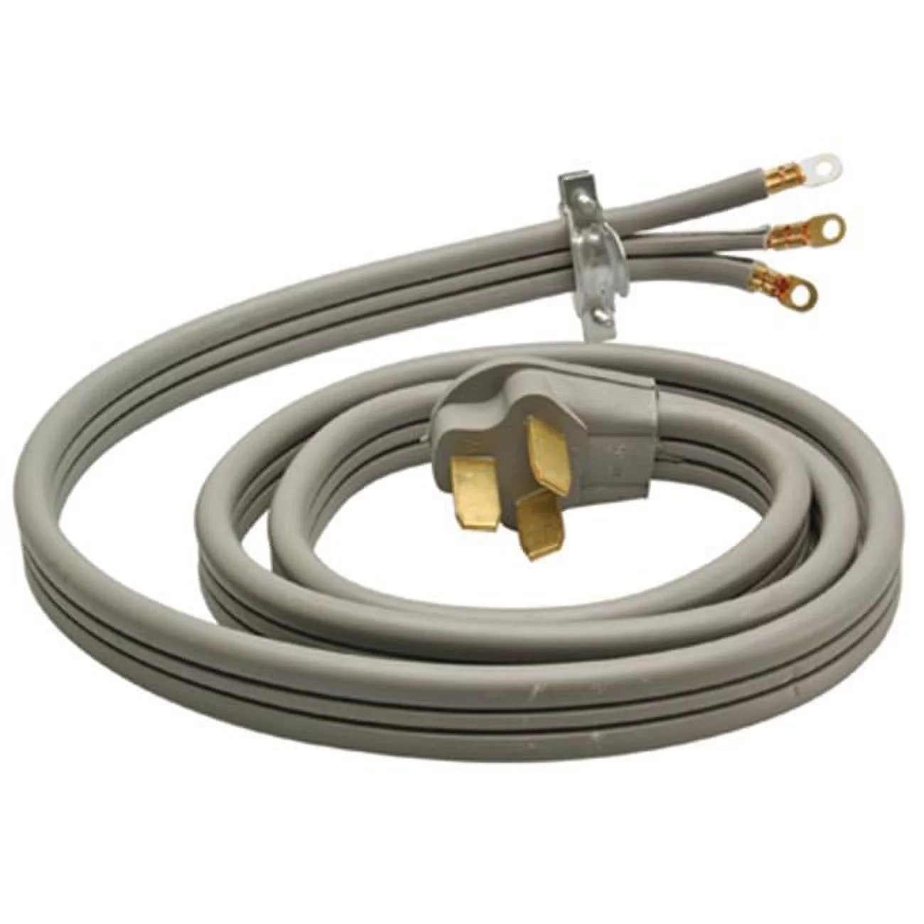Master Electrician 09014ME 4 ft. Gray Flat Range Cord