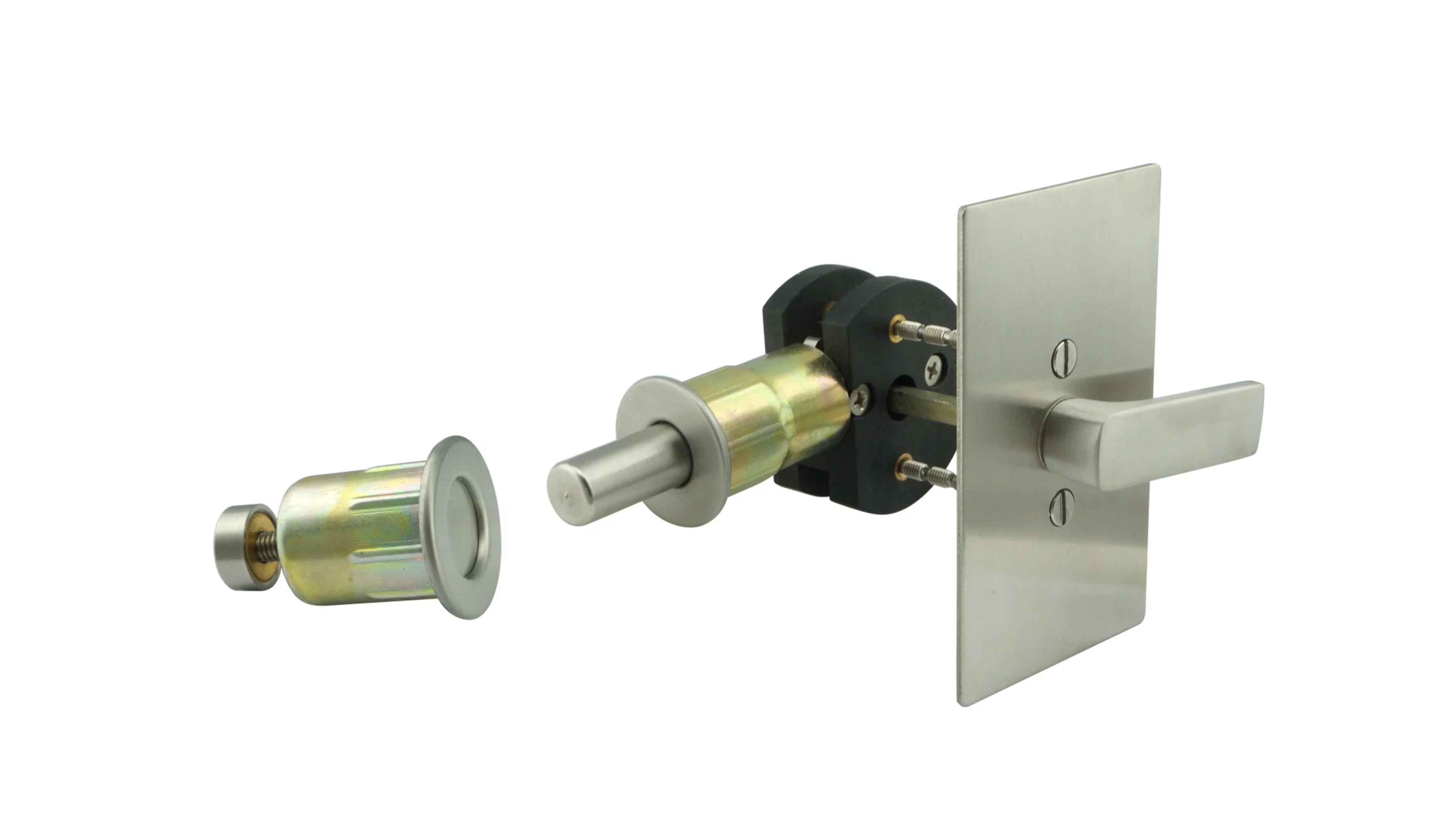 Inox Ec1515-Bd4312 Privacy Latch For Sliding Barn Door - Black