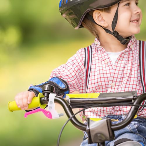 BESPORTBLE Bicycle Brake Lever Brake Grip, Brake Lever Brake Handle Accessories Kids Bicycle Brake Grip Bicycle Accessories 1Pair (Rosy)