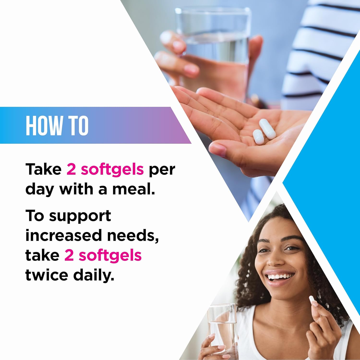 Livingood Daily Omega 3 6 9 Plus Turmeric Curcumin - Omega 3 Supplement (EPA & DHA) - Heart Health and Joint Pain Relief Supplements - 60 Softgels