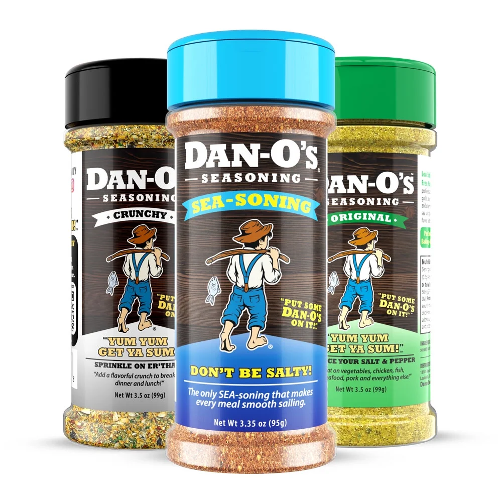 Dan-O's Seasoning Gone Fishin' Combo - SEA-soning, Crunchy, & Original (3.5 oz)