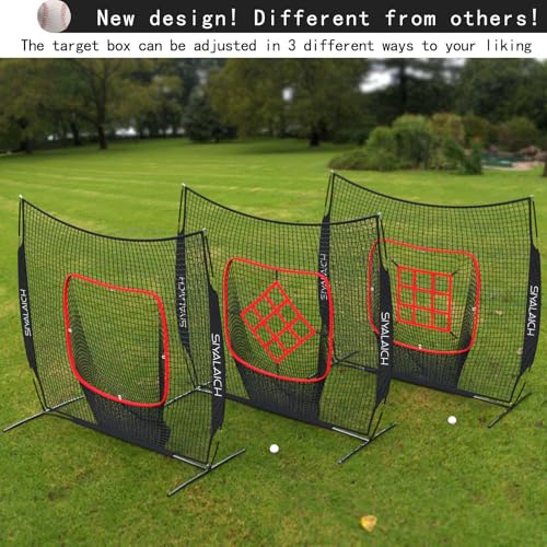 7 x 7 ft Baseball & Softball Hitting Net,Pitching Swing Practice net