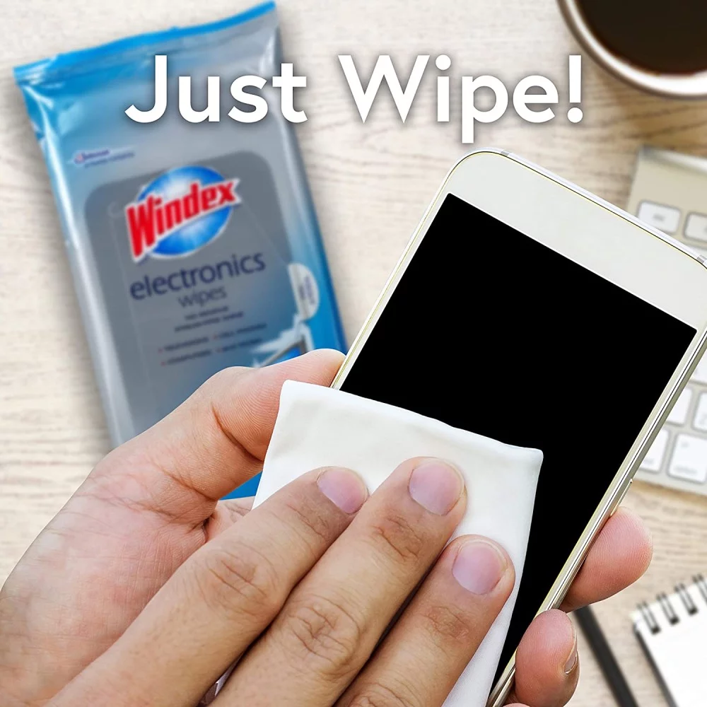 Windex Electronics Wipes Pre Moistened 25 Count, 3 Pack