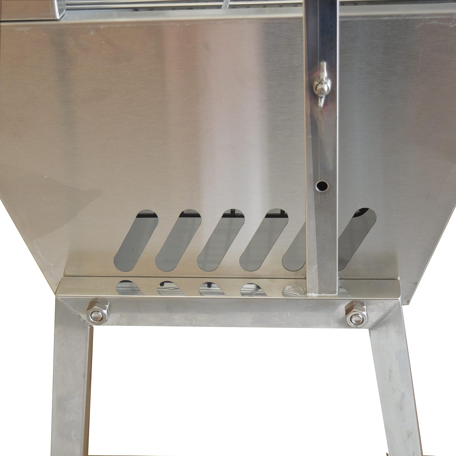 Rotisserie Grill Roaster 46 Inch Pig Grill Roaster Stainless Steel BBQ Charcoal Spit Electric Rotating Grill Lamb Spit Roaster 66lbs Capacity with Back Cover Guard