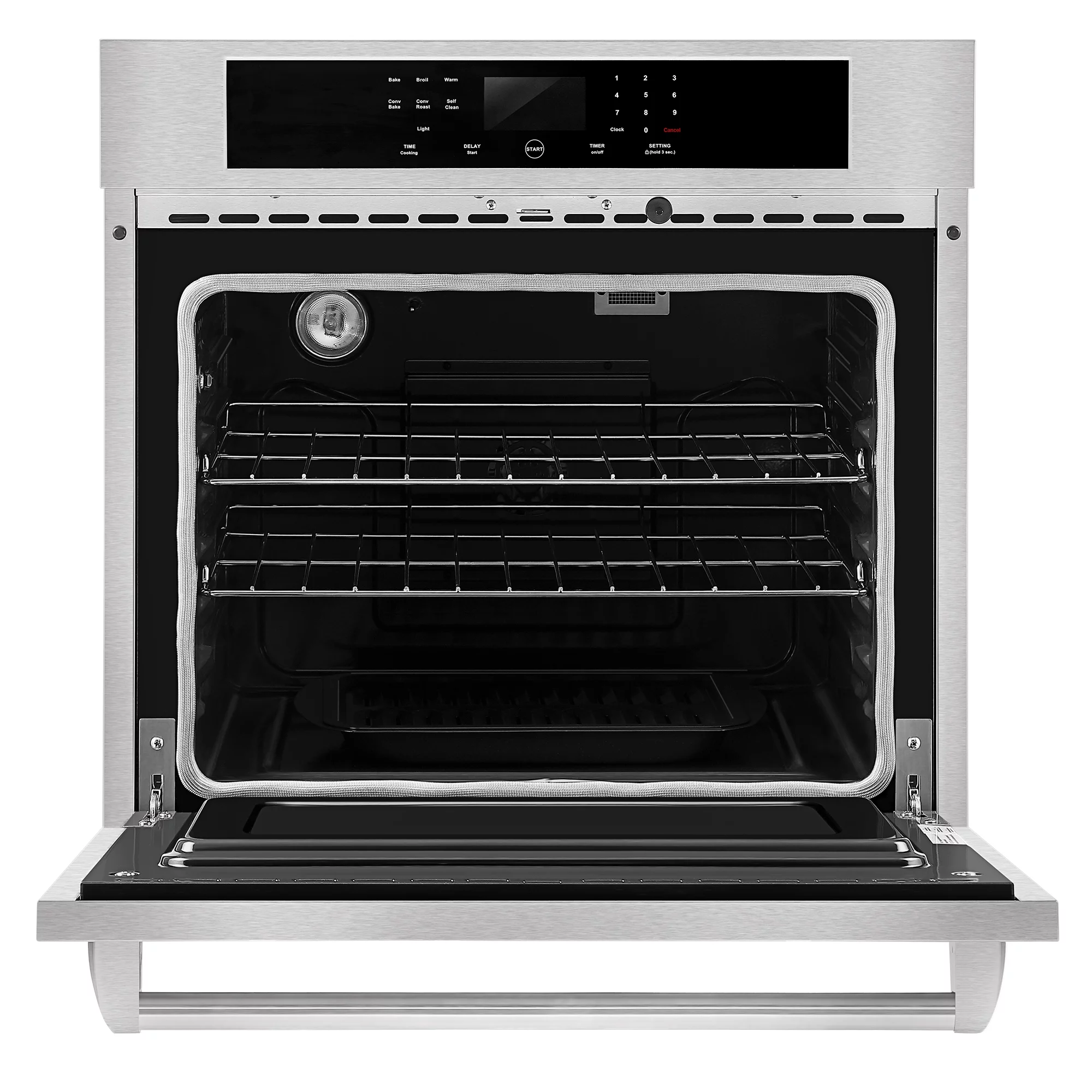 Empava 30-inch Electric Single Wall Oven Self-cleaning Convection Fan Touch Control in Stainless Steel-EMPV-30WO03