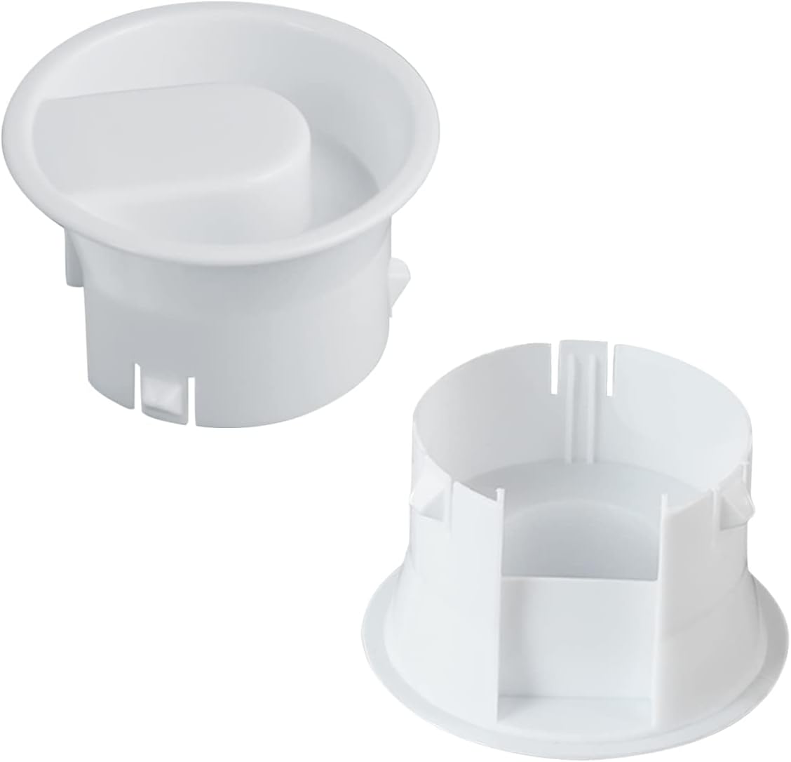 Water Pitcher Lids Glass Carafe Lids Covers Food Grade Plastic Dust Proof Splash Resistant Bottle Stoppers for Water Jug Glass Bistro Pitcher,White /2 Pieces