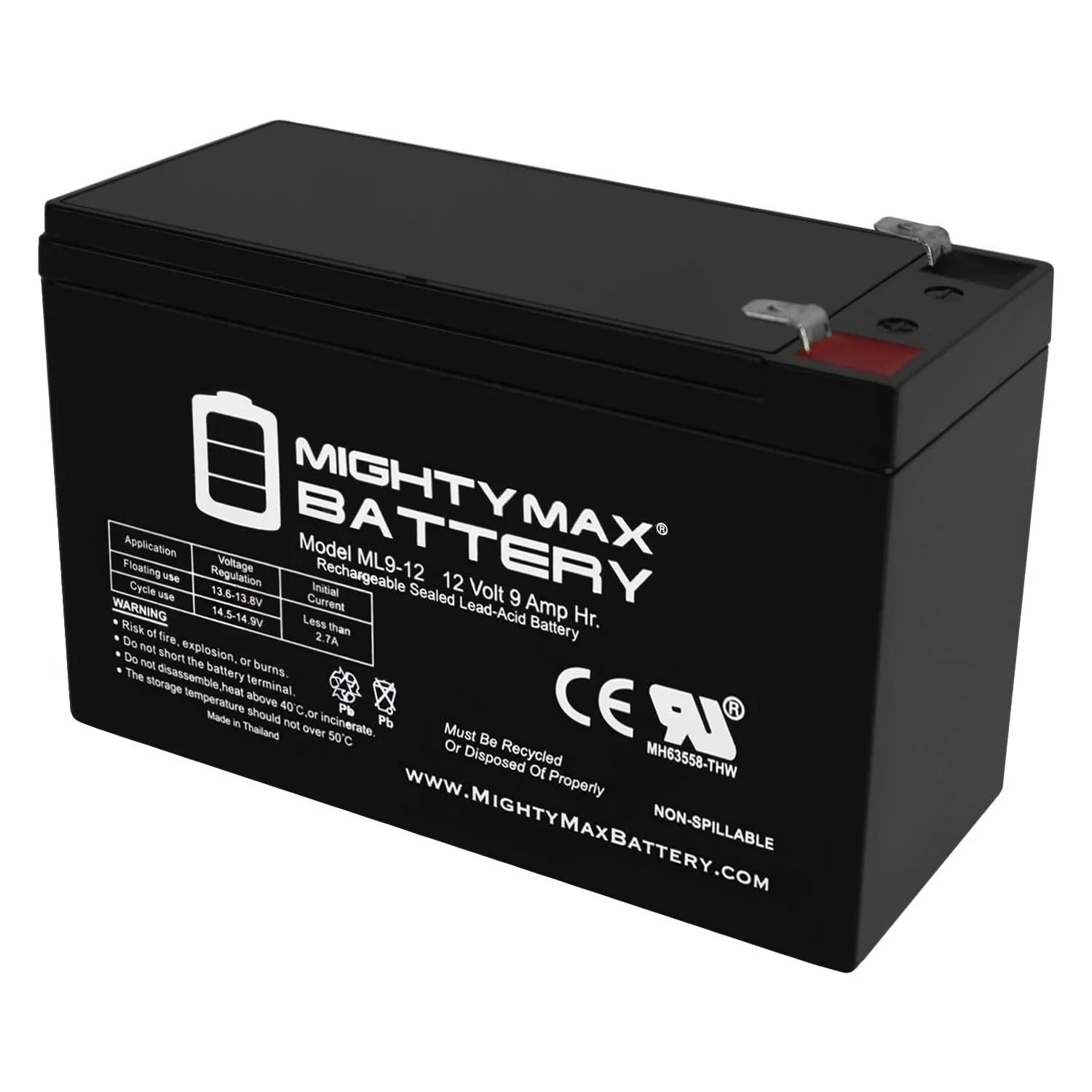 12V 9AH Replacement Battery for EXIDE POWERWARE PW9120 700, 1000, 1500