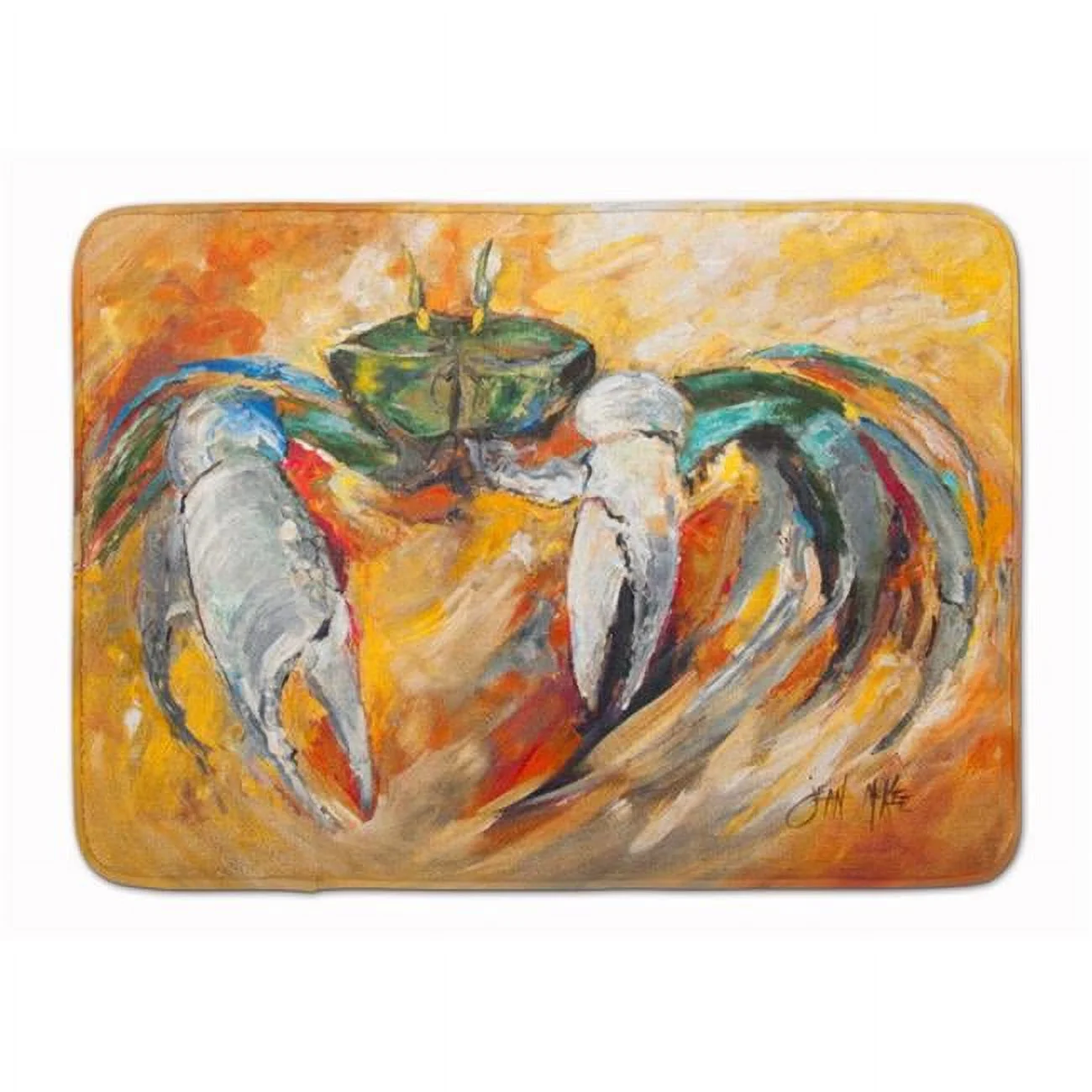 Carolines Treasures  Blue Crab Machine Washable Memory Foam Mat