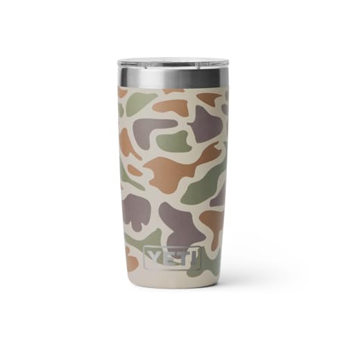 YETI Rambler 10 oz Tumbler, Stainless Steel, Vacuum Insulated with MagSlider Lid, Firefly Yellow