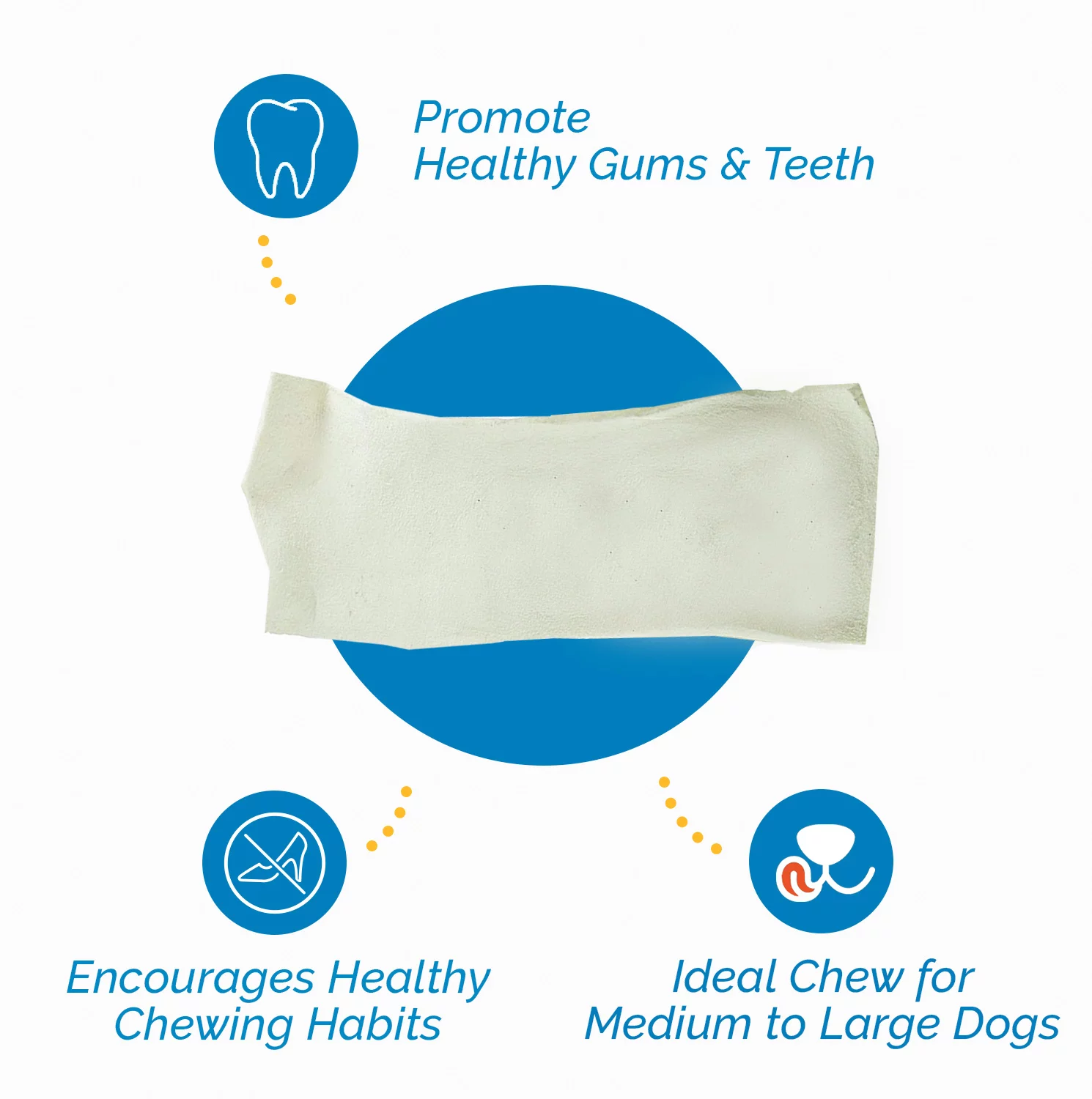 Rawhide Chips, Premium Raw hide Dog Chews (11 Pounds - Bulk) Tasty Long Lasting Beef Treats for Dogs, Improve Oral Health by 123 Treats