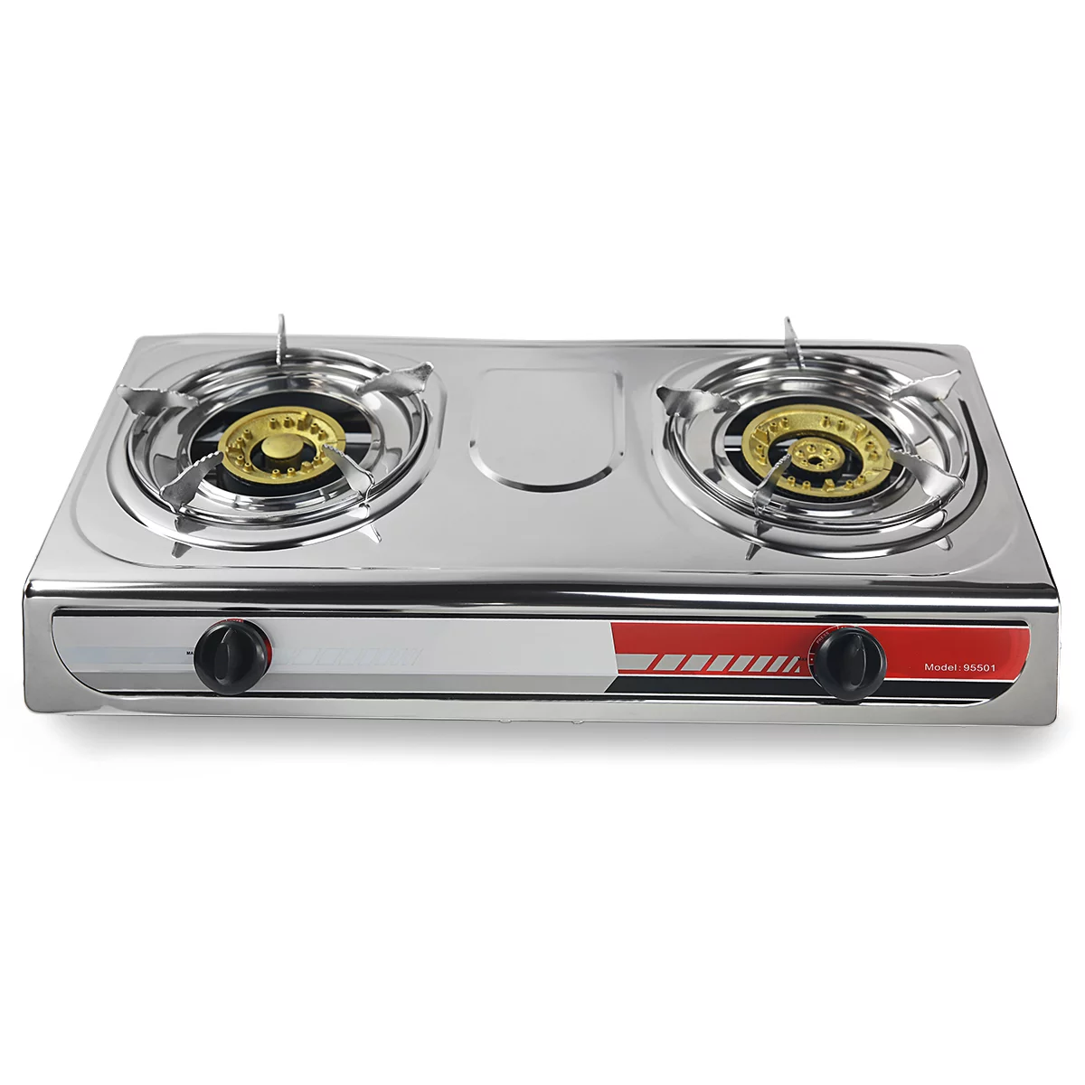 XtremepowerUS Outdoor 2 Burner Stove Burner Range Gas Propane Fueled LPG Auto Ignition with Regulator and Hose