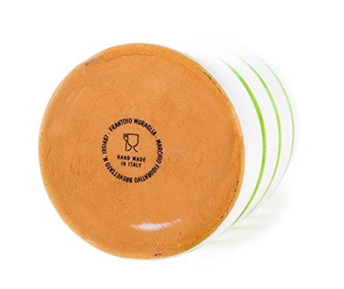 Antico Frantoio Muraglia | Premium Italian Extra Virgin Olive Oil | First Cold Pressed Gourmet EVOO | RAINBOW Arcobaleno Collectible Handmade Ceramic Bottle | 16.9 Fl.oz (500 ml)