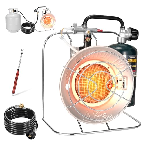 Multi-Use Portable Propane Heater/Cooker(Fuel not included), silver