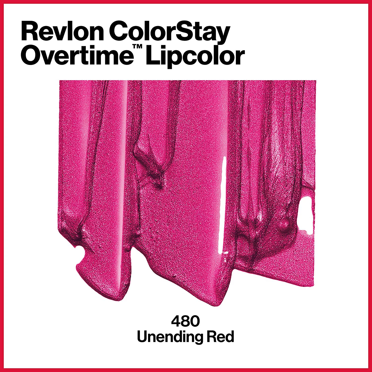Revlon Colorstay Overtime Lipcolor - 480 Unending Red (2-Pack)