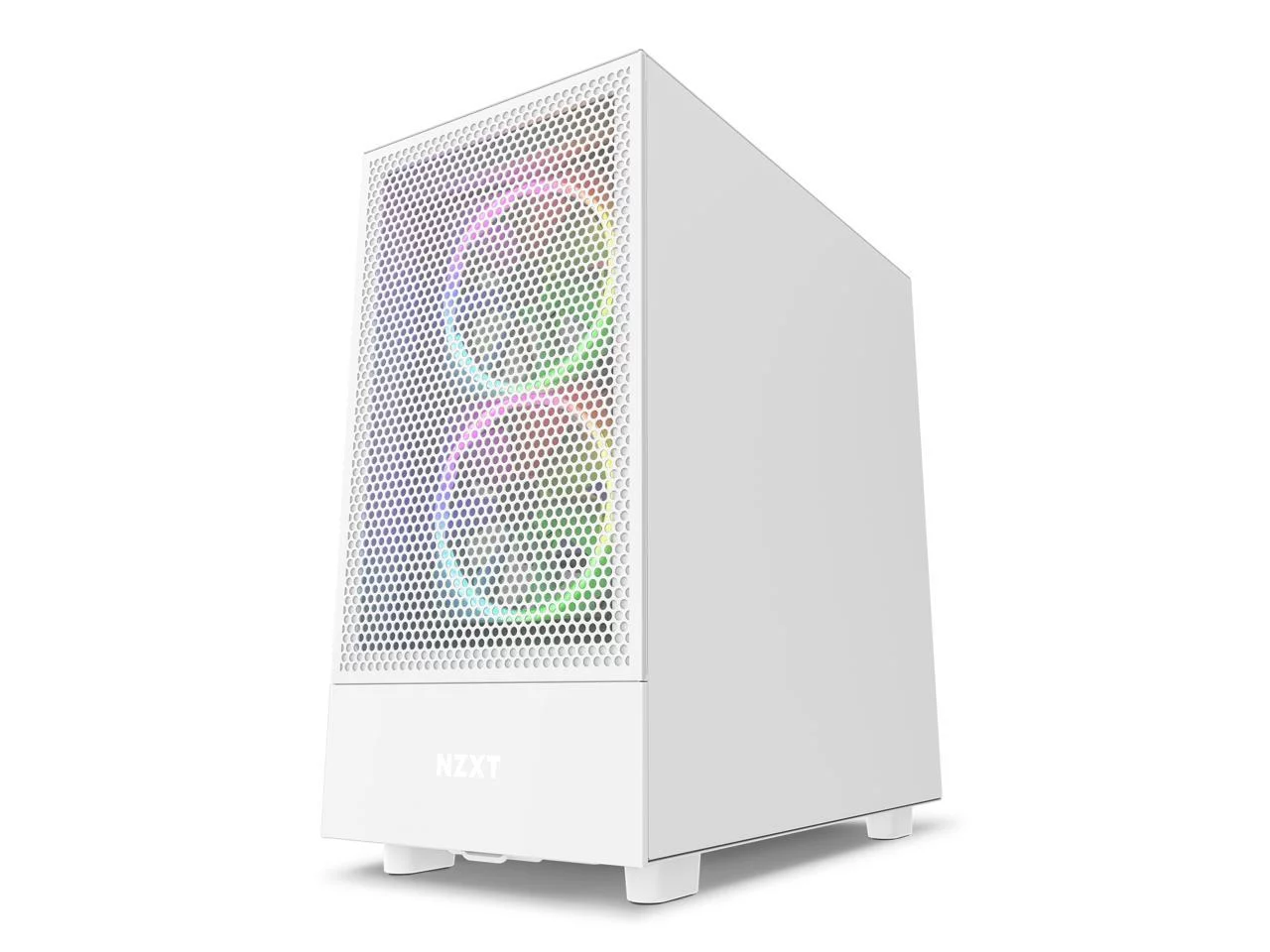 NZXT H5 Flow - All White CC-H51FW-01 White SGCC Steel, Tempered Glass ATX, Micro-ATX, mini-ITX Computer Cases