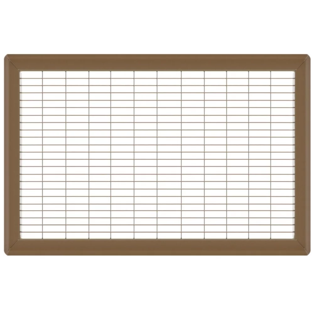 12in x 24in Imperial Brown Heavy Gauge Steel Floor Grille - Heating and Cooling Air Vent
