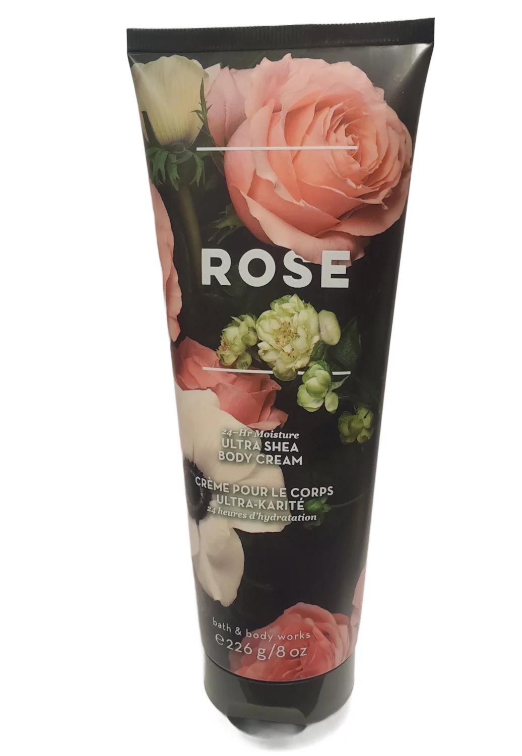 Bath and Body Works Rose 24H Moisture Ultra Shea Body Cream 8oz (Pack of Three)