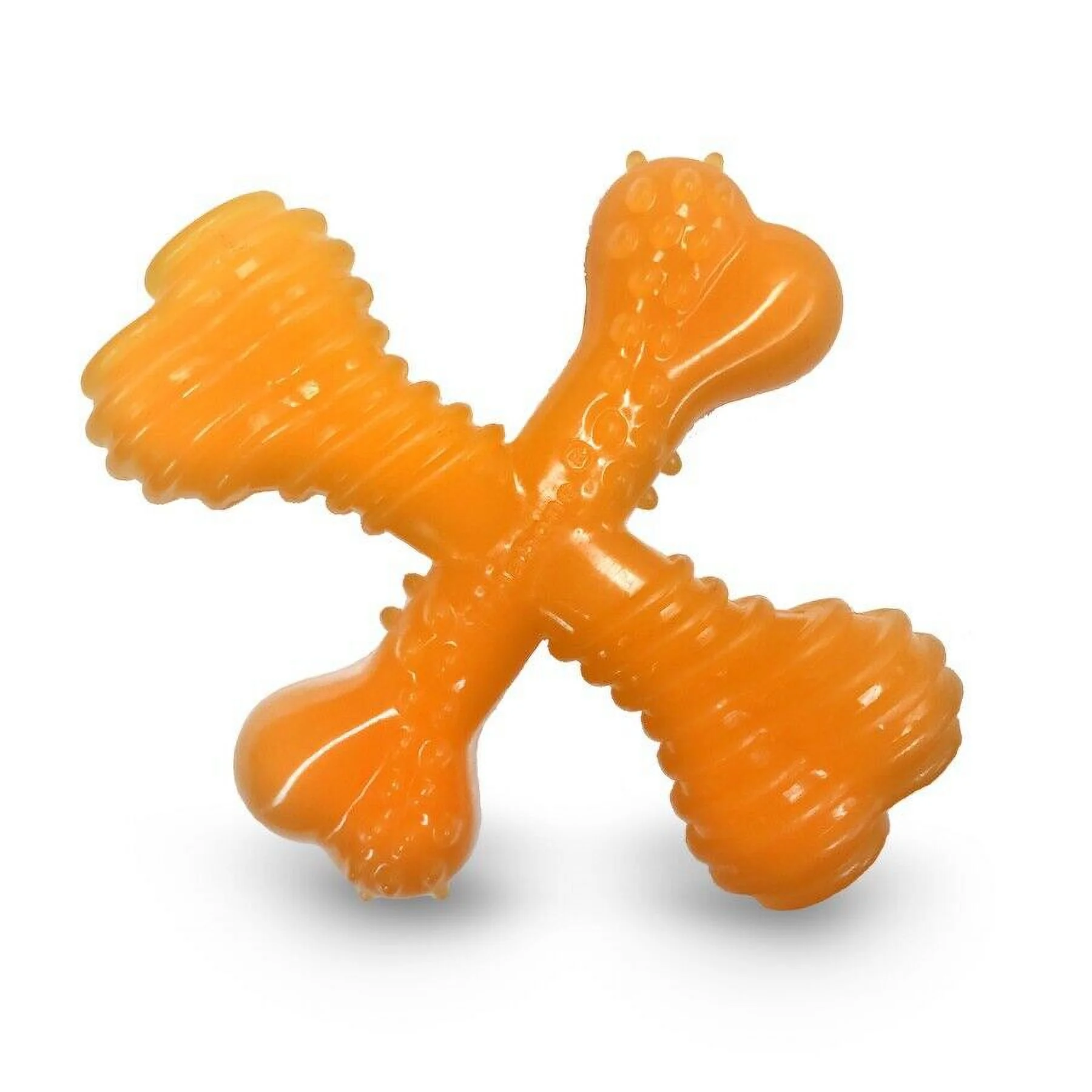 Nylabone Flexi Chew X-Bone Senior Dog Chew Toy Turkey & Sweet Potato, Small