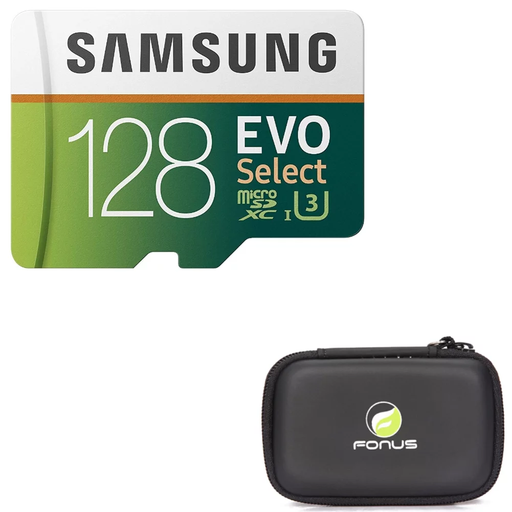 128GB Memory Card with Zipper Case - Samsung Evo High Speed MicroSD Class 10 MicroSDXC Compatible for Motorola Moto e6,E5,Plus,E4 PLUS,G4 Play,G Play (2021),Fast, Droid Turbo 2, E (2020) - O1L