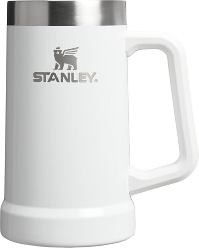 Stanley Stay-Chill Beer Stein 24 oz | Heavy Duty Big Grip Handle | Beer Tumbler Drink Cup, Holds 2 Cans | Insulated Stainless Steel Party Mug | BPA-Free | Azure