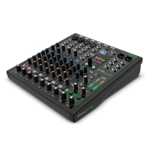 Mackie ProFX10 Go Battery-powered 10-channel Mixer with USB and Enhanced Effects