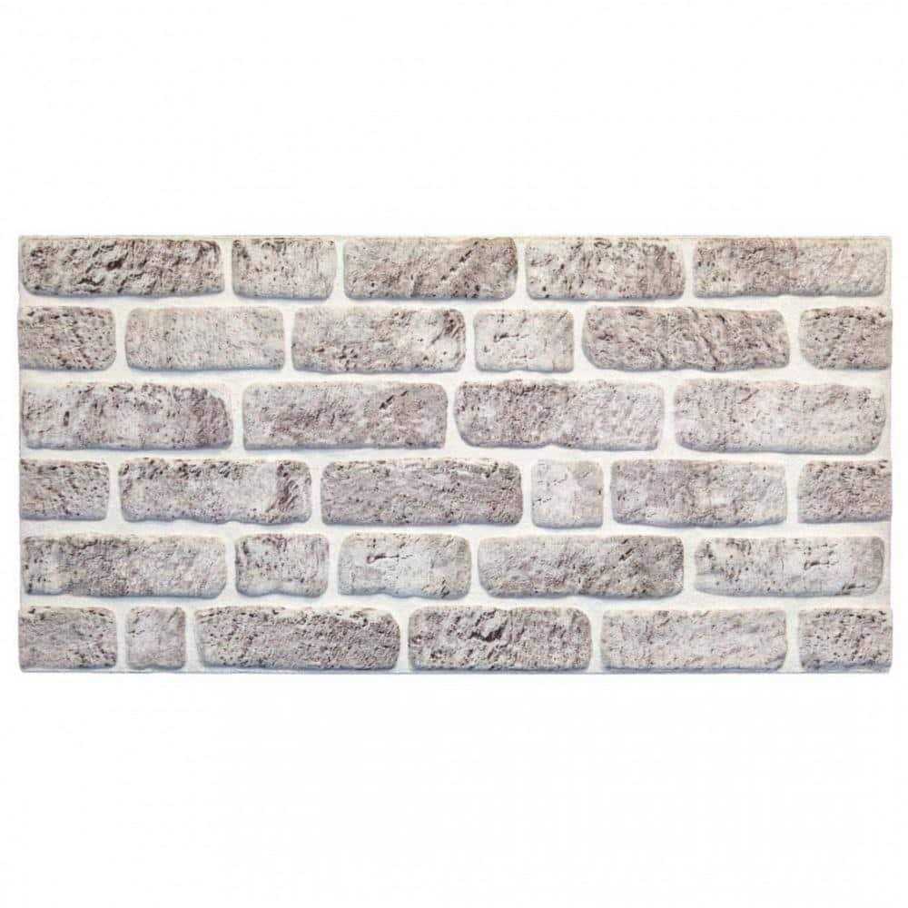 Dundee Deco Falkirk Uffcott Faux Brick Styrofoam 3D Decorative Wall Panel