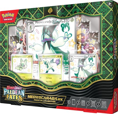 POKEMON TCG: Scarlet and Violet: PALDEAN Fates: POKEMON EX Premium Collection - Shiny Sprigatito