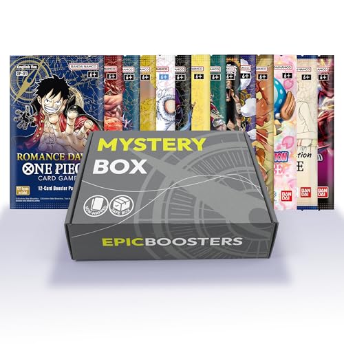 Epic Boosters One Piece TCG Mystery Box (5 English Booster Packs) | Guaranteed 1 Rare Pack | Ideal for One Piece TCG Enthusiasts, Card Collectors and Anime Fans.