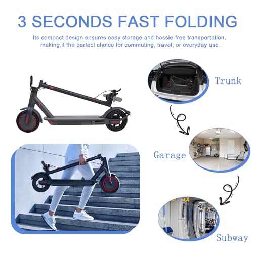 Electric Scooter, Powerful 350W Adult Electric Scooter, Up to 19Mph and 8.5