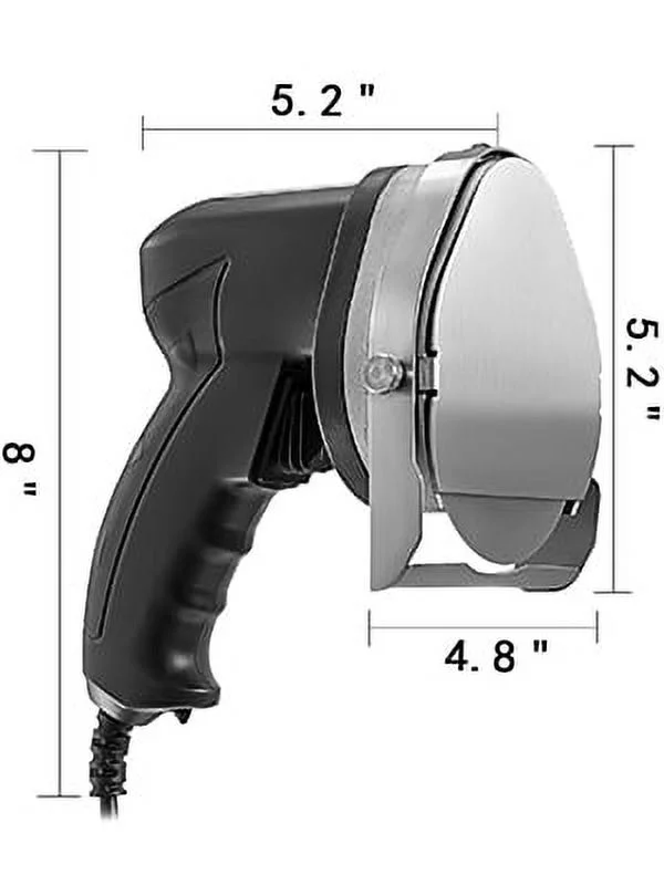 SKYSHALO 110V Electric Shawarma Knife 80W Professional Turkish Kebab Slicer Stainless Steel Commercial Gyro Cutter 2800 RPM With 2 Blades