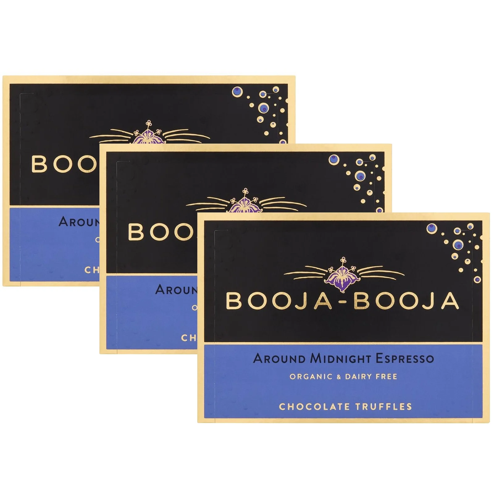 Booja Booja Around Midnight Espresso Chocolate Truffles 92g (Pack of 3)