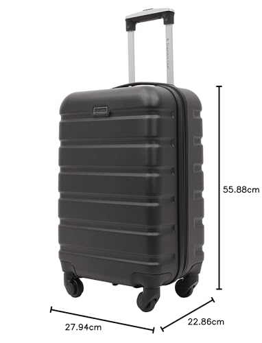 Travelers Club Harper Luggage, Black, 20-Inch Carry-On