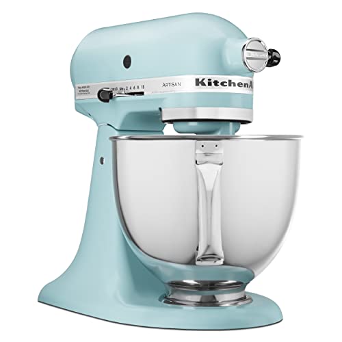 KitchenAid Artisan Series 5 Quart Tilt Head Stand Mixer with Pouring Shield KSM150PS, Removable bowl, Aqua Sky